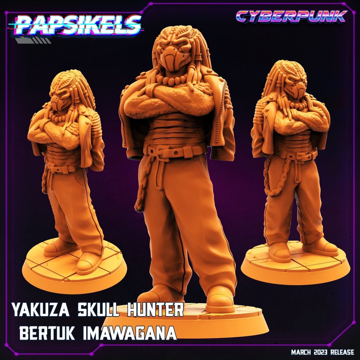 Yakuza - Resin Miniature - Tabletop miniature - Fantasy Miniature - 32mm - D&D - Sci-fi Miniature- Papsikel