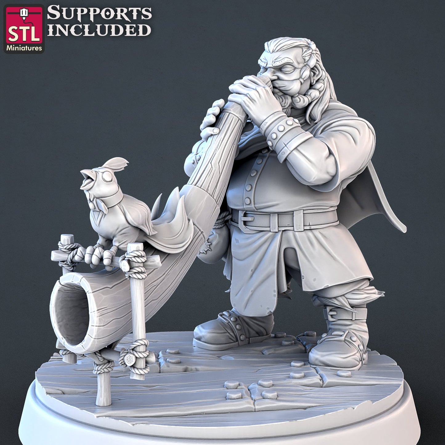 Musician - Tabletop miniature - Fantasy - 32mm - D&D Resin Miniature