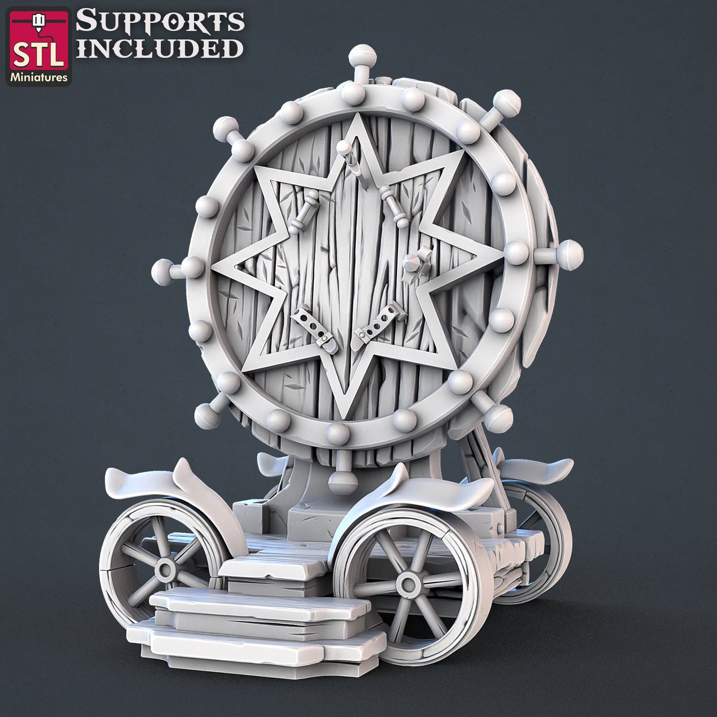 Carnival Throwing Knives - Tabletop miniature - Fantasy - 32mm - D&D Resin Miniature DnD