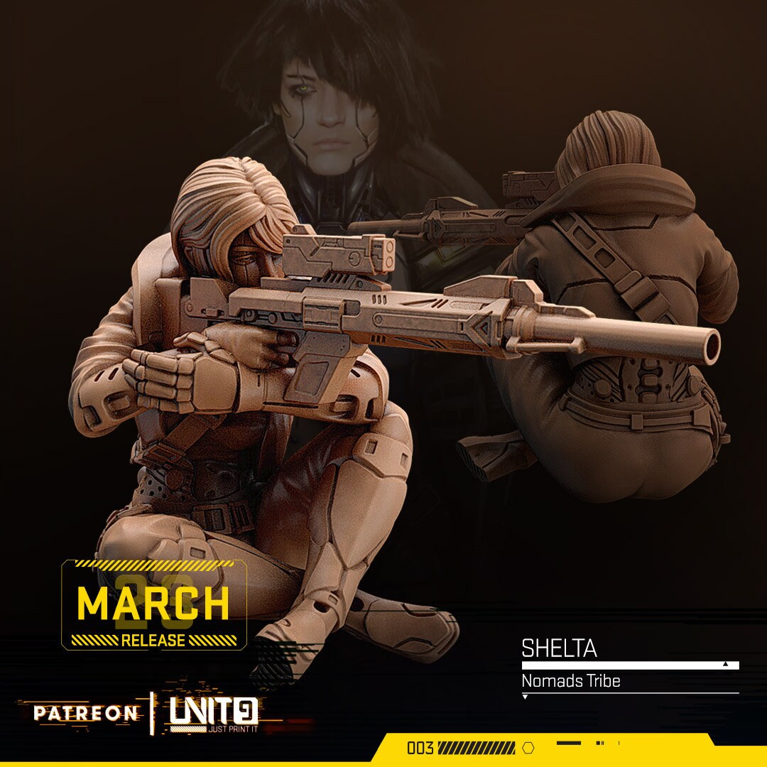 Shelta - Tabletop miniature - Fantasy - 32mm - D&D Resin Miniature