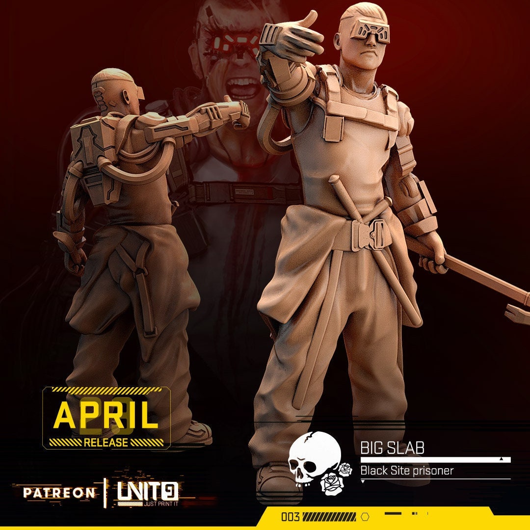 Big Slab - Tabletop miniature - Fantasy - 32mm - D&D Resin Miniature