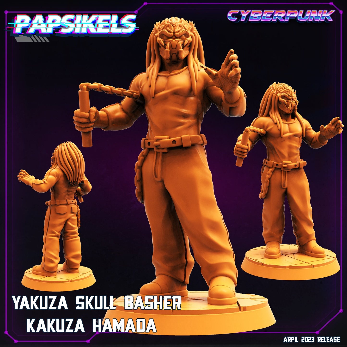 Kakuza Hamada - Resin Miniature - Tabletop miniature - Fantasy Miniature - 32mm - D&D - Sci-fi Miniature - Papsikel- Papsikel
