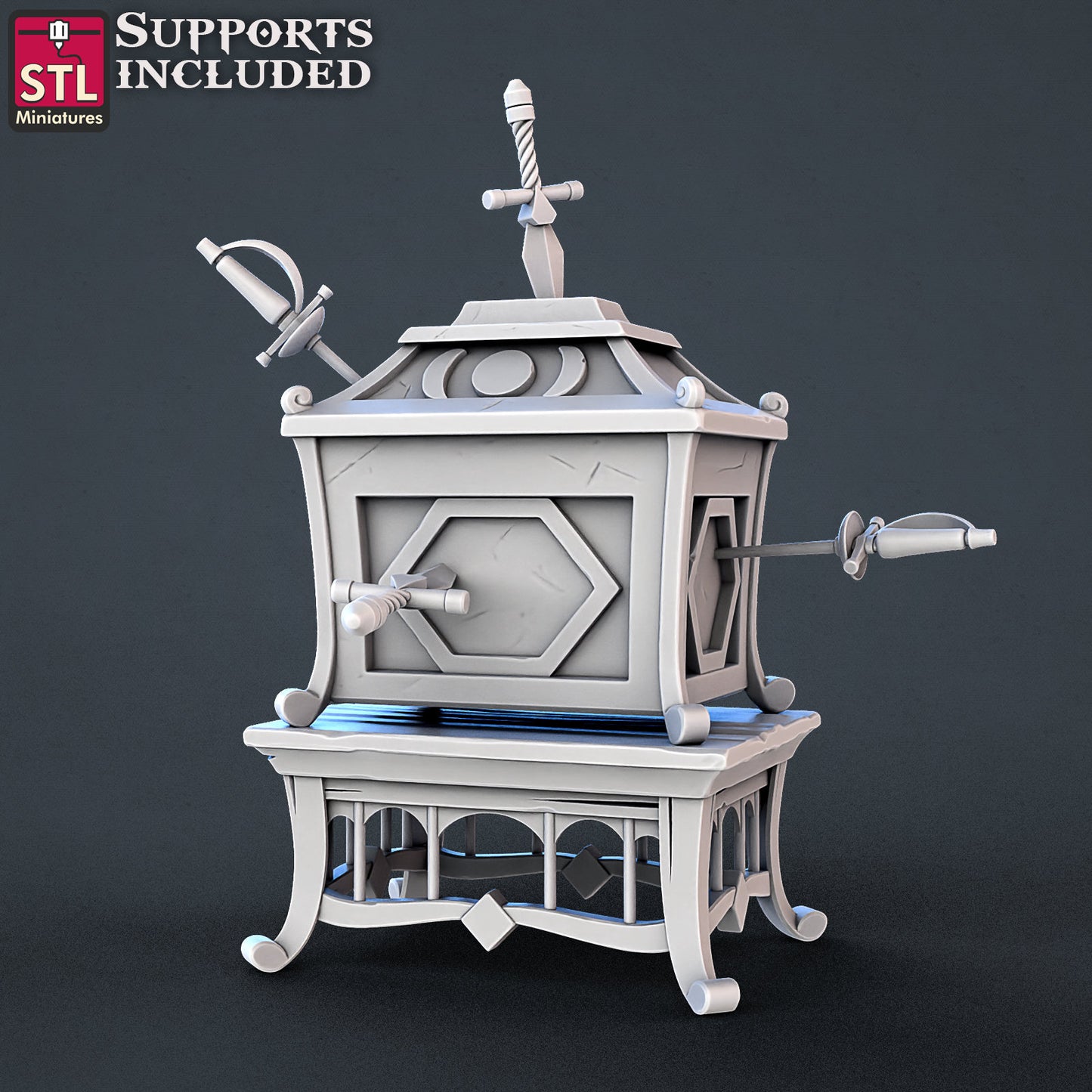 Carnival Magic Boxes - Tabletop miniature - Fantasy - 32mm - D&D Resin Miniature