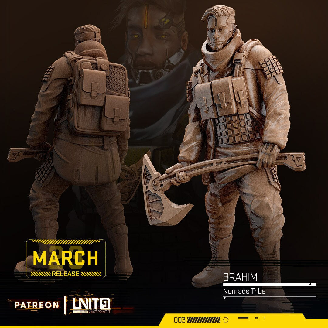 Brahim - Tabletop miniature - Fantasy - 32mm - D&D Resin Miniature