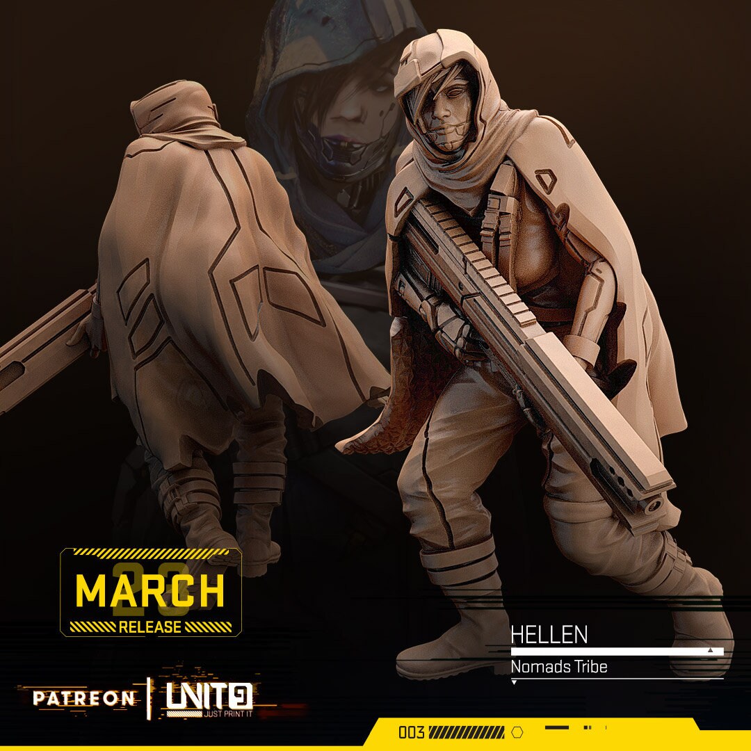 Hellen - Tabletop miniature - Fantasy - 32mm - D&D Resin Miniature