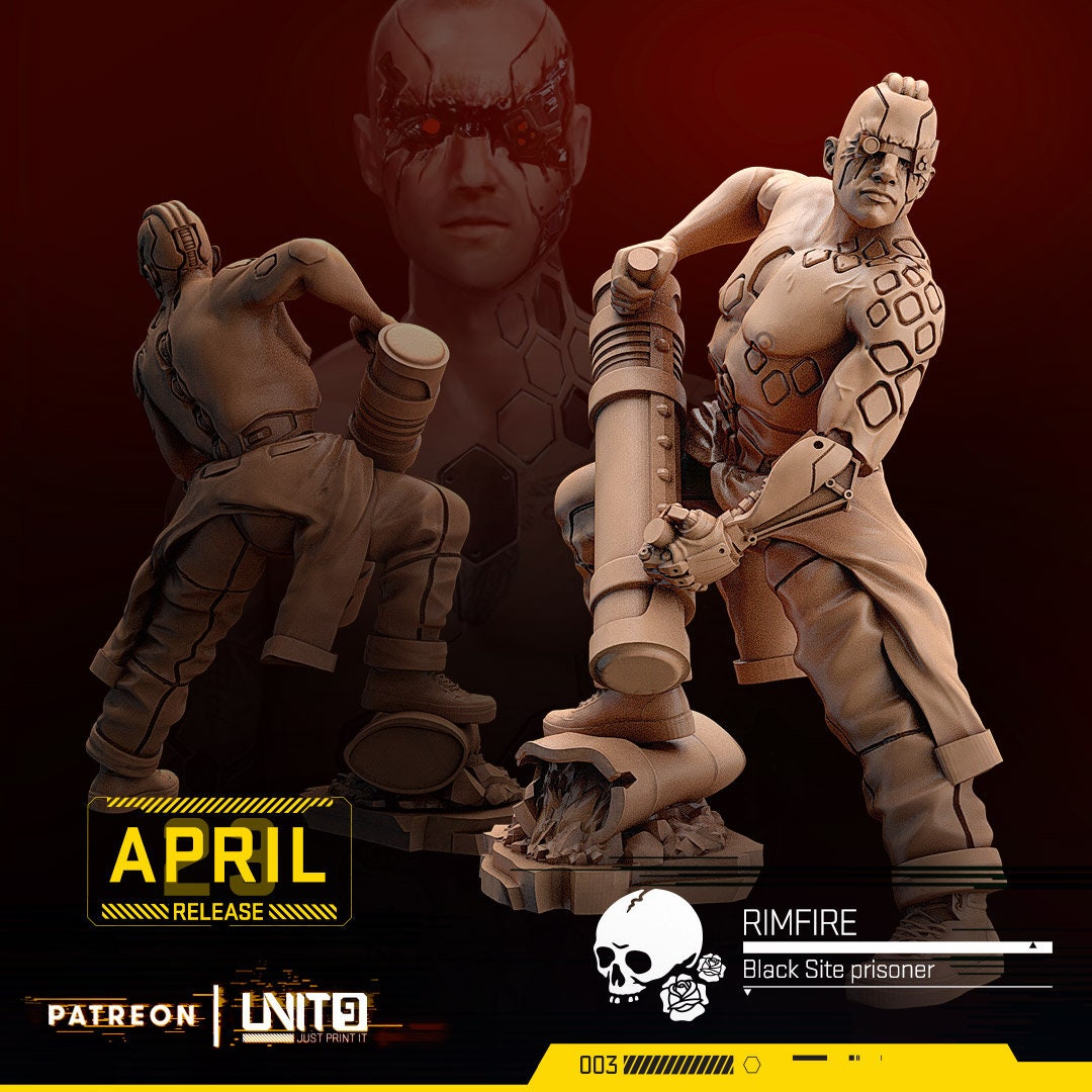 Rim Fire - Tabletop miniature - Fantasy - 32mm - D&D Resin Miniature