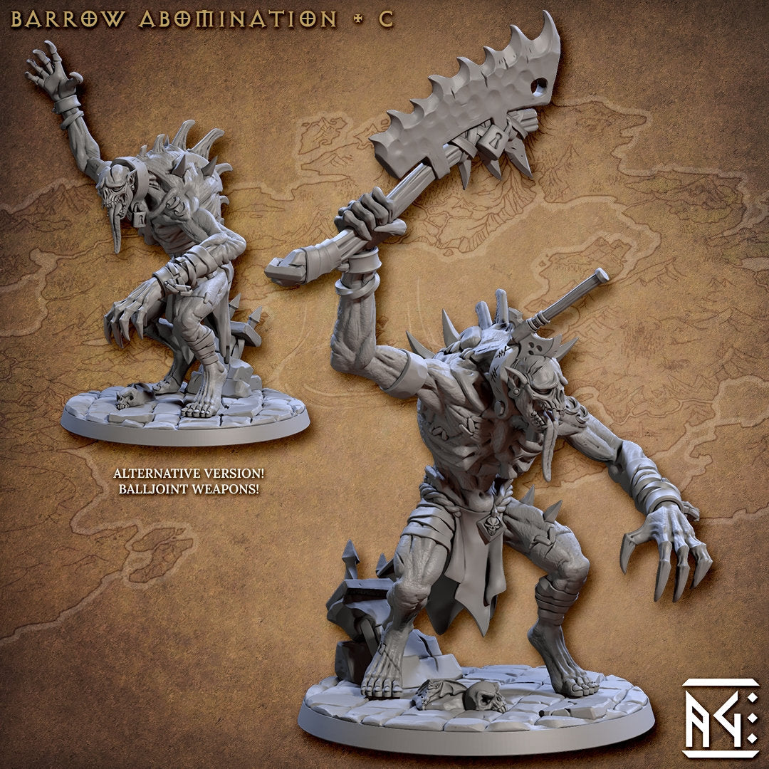Borrow Abominations - Tabletop miniature - Fantasy - 32mm - D&D Resin Miniature - Artisan Guild