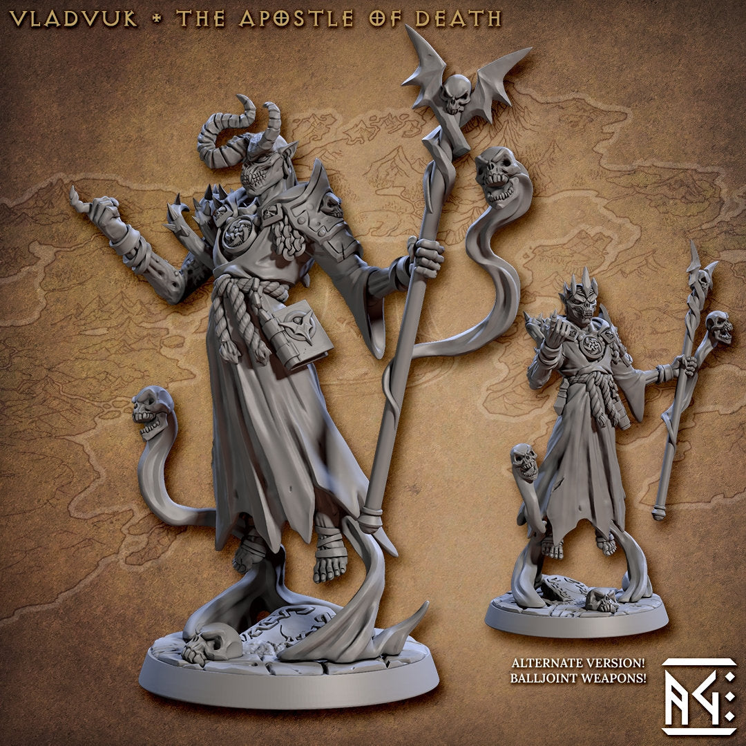 Vladvuk main Version - Tabletop miniature - Fantasy - 32mm - D&D Resin Miniature - Artisan Guild