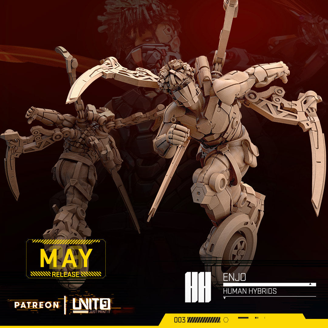 Enjo - Tabletop miniature - Fantasy - 32mm - D&D Resin Miniature