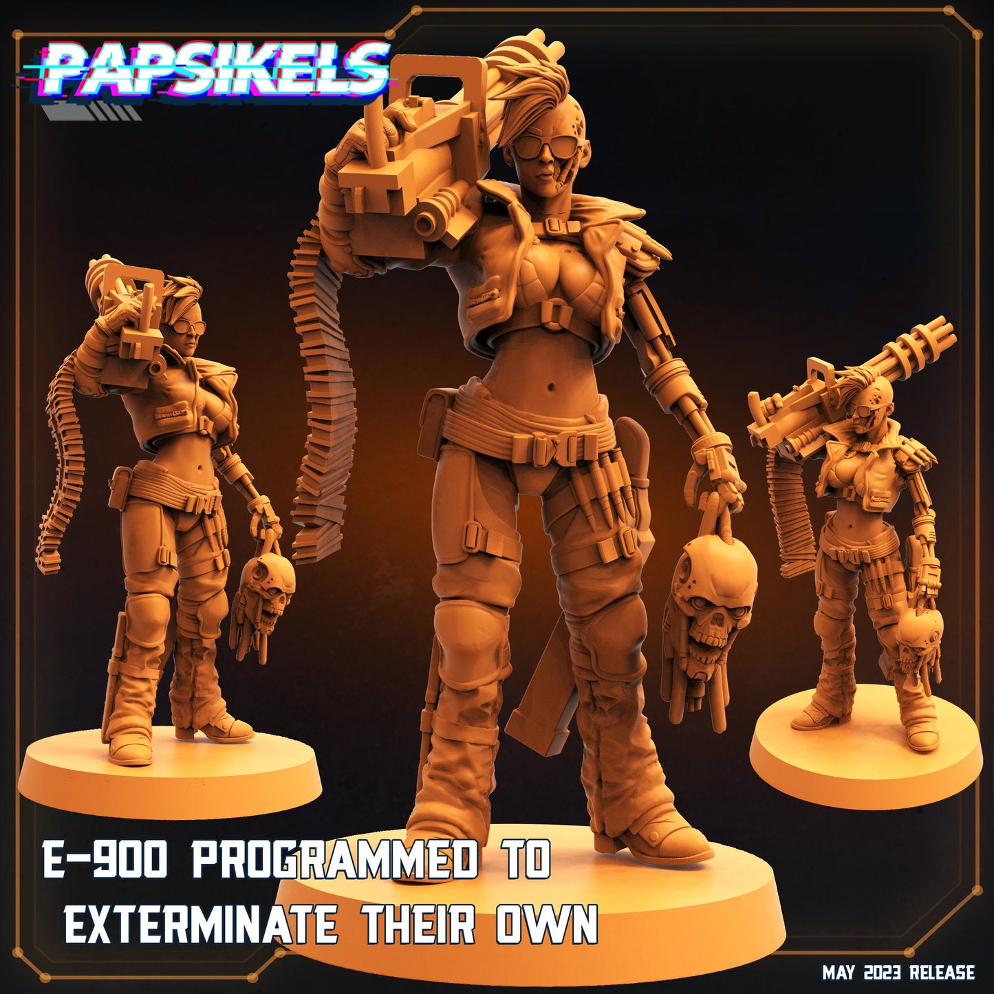 E-900 - Resin Miniature - Tabletop miniature - Fantasy Miniature - 32mm - D&D - Sci-fi Miniature - Papsikel
