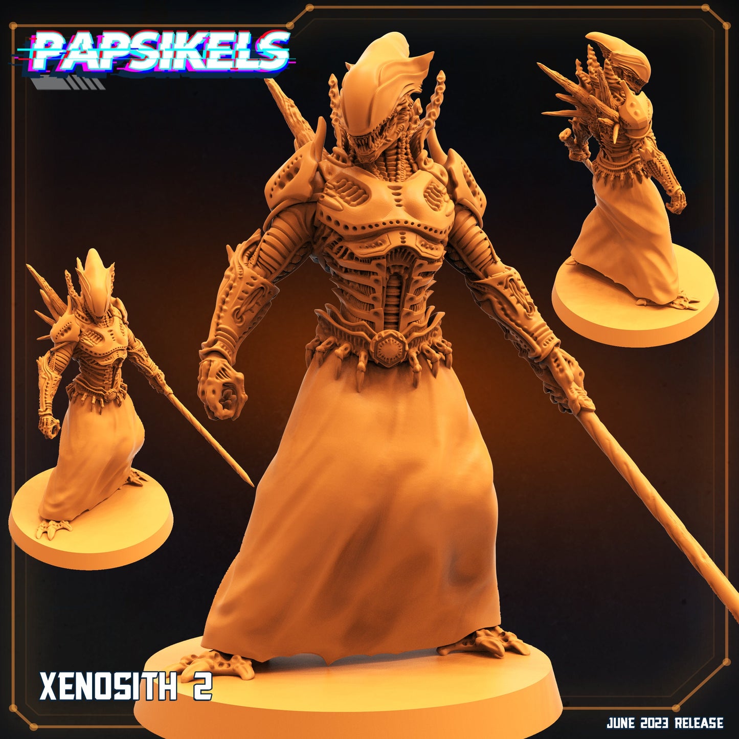 Xenosith 2 - Resin Miniature - Tabletop miniature - Fantasy Miniature - 32mm - D&D - Sci-fi Miniature - Papsikel