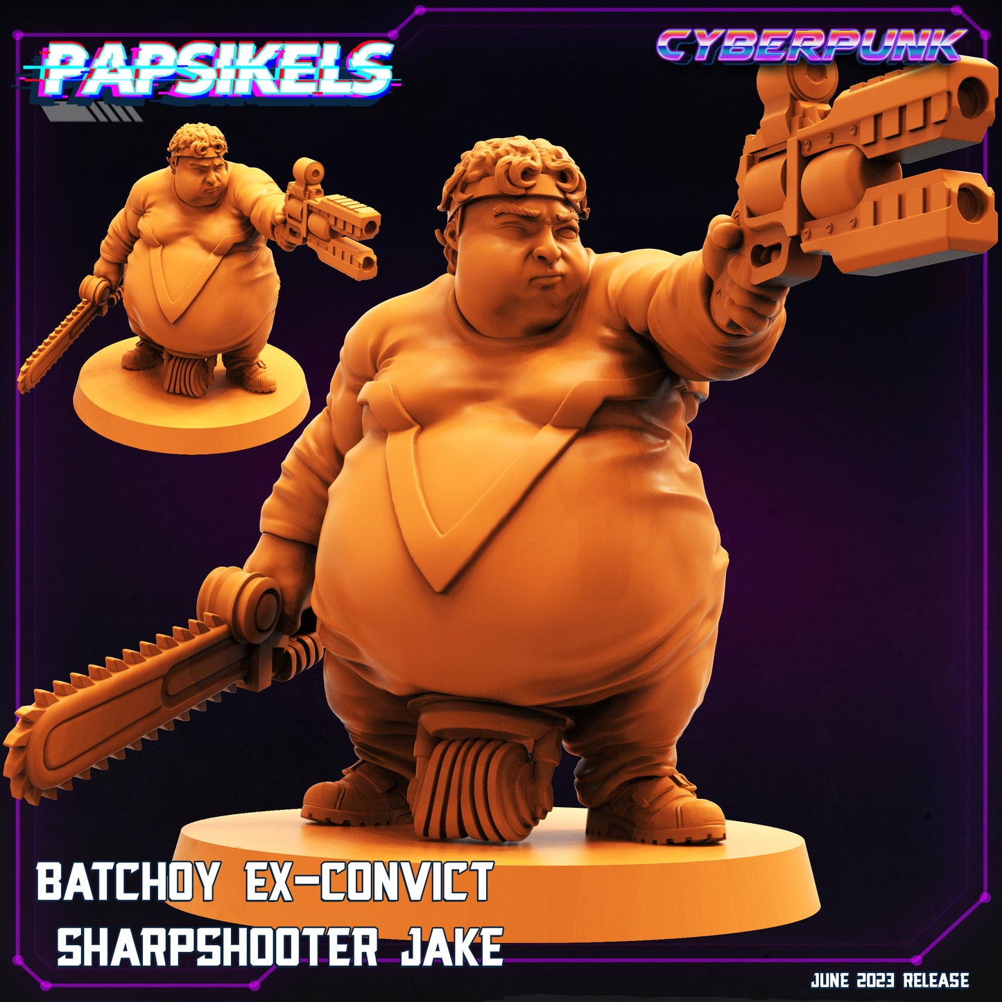 Sharpshooter Jake - Resin Miniature - Tabletop miniature - Fantasy Miniature - 32mm - D&D - Sci-fi Miniature - Papsikel