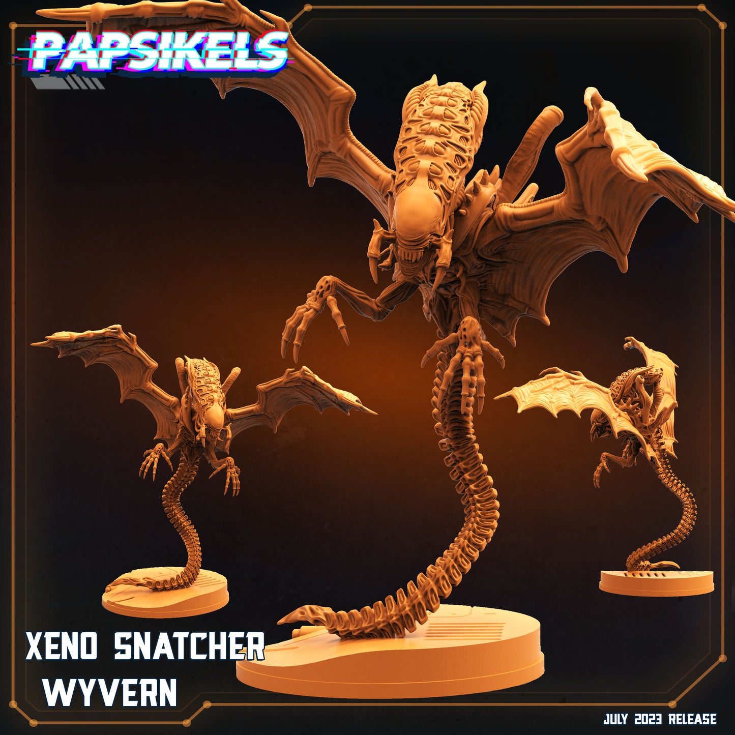 Xeno Snatcher - Resin Miniature - Tabletop miniature - Fantasy Miniature - 32mm - D&D - Sci-fi Miniature - Papsikel