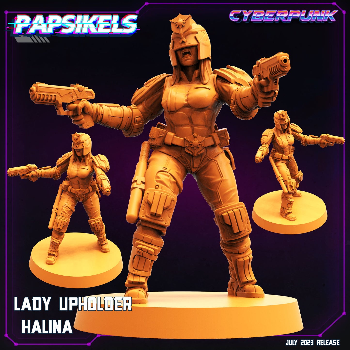 Halina - Resin Miniature - Tabletop miniature - Fantasy Miniature - 32mm - D&D - Sci-fi Miniature - Papsikel