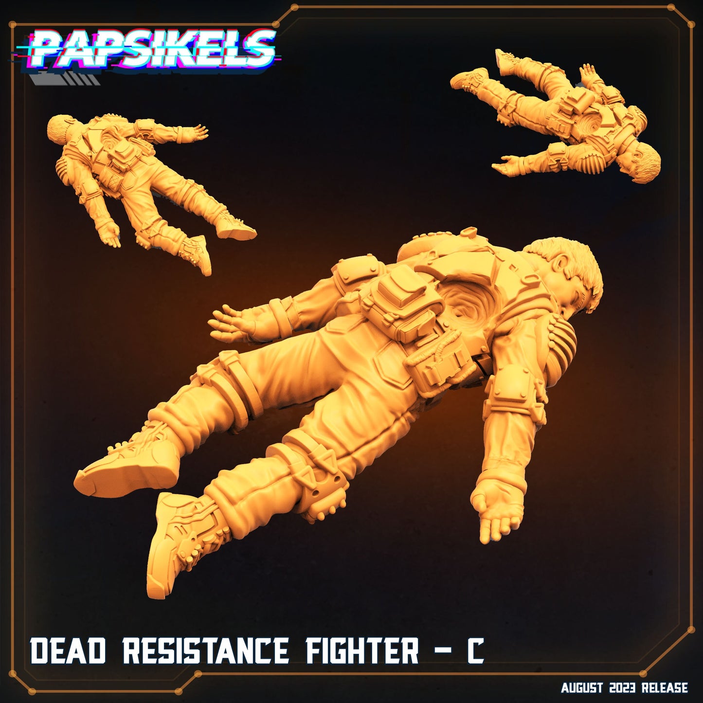 Dead Resistance - Resin Miniature - Tabletop miniature - Fantasy Miniature - 32mm - D&D - Sci-fi Miniature - Papsikel