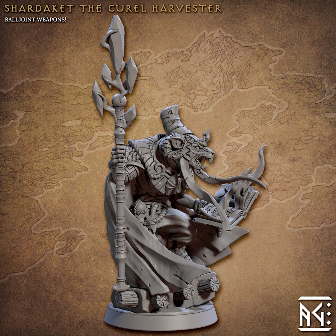 Shardaket - 3D Printed Miniature - Fantasy Miniature -Tabletop Miniature - Tabletop Miniature - D&D - Artisan Guild