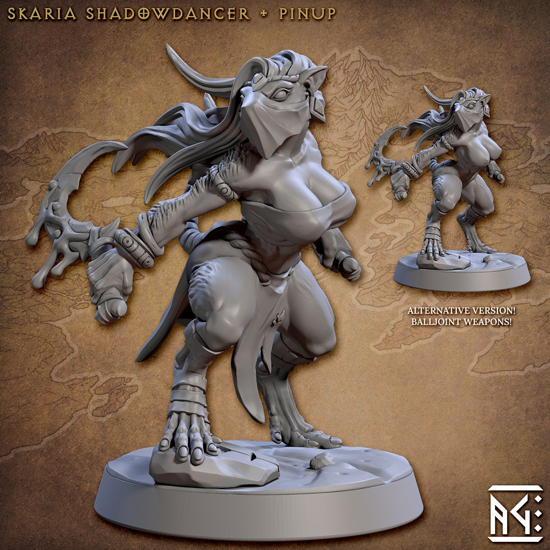 Skaria Main Version - 3D Printed Miniature - Fantasy Miniature -Tabletop Miniature - Tabletop Miniature - D&D - Artisan Guild