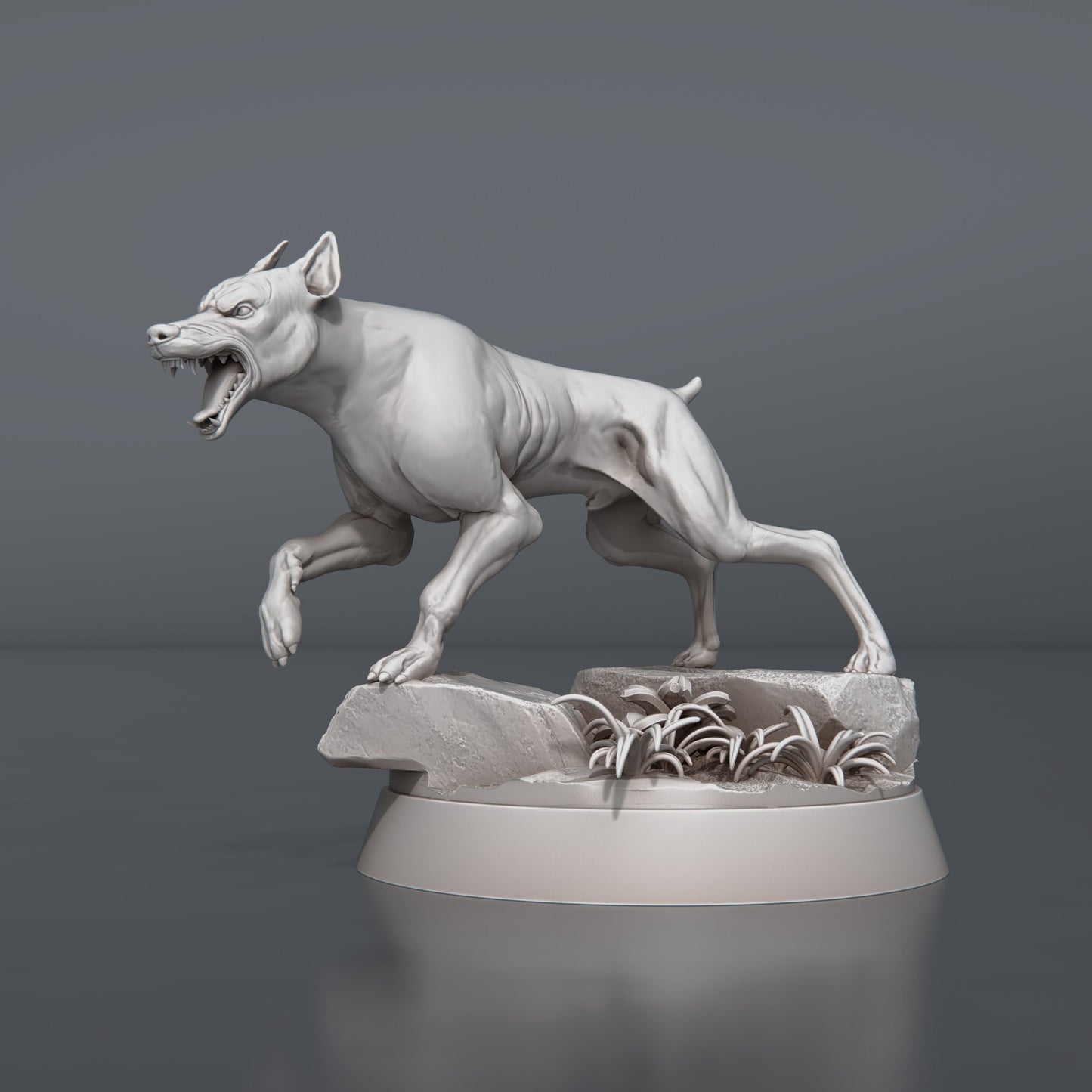 Wild Dogs - Tabletop miniature - Fantasy - 32mm - D&D Resin Miniature