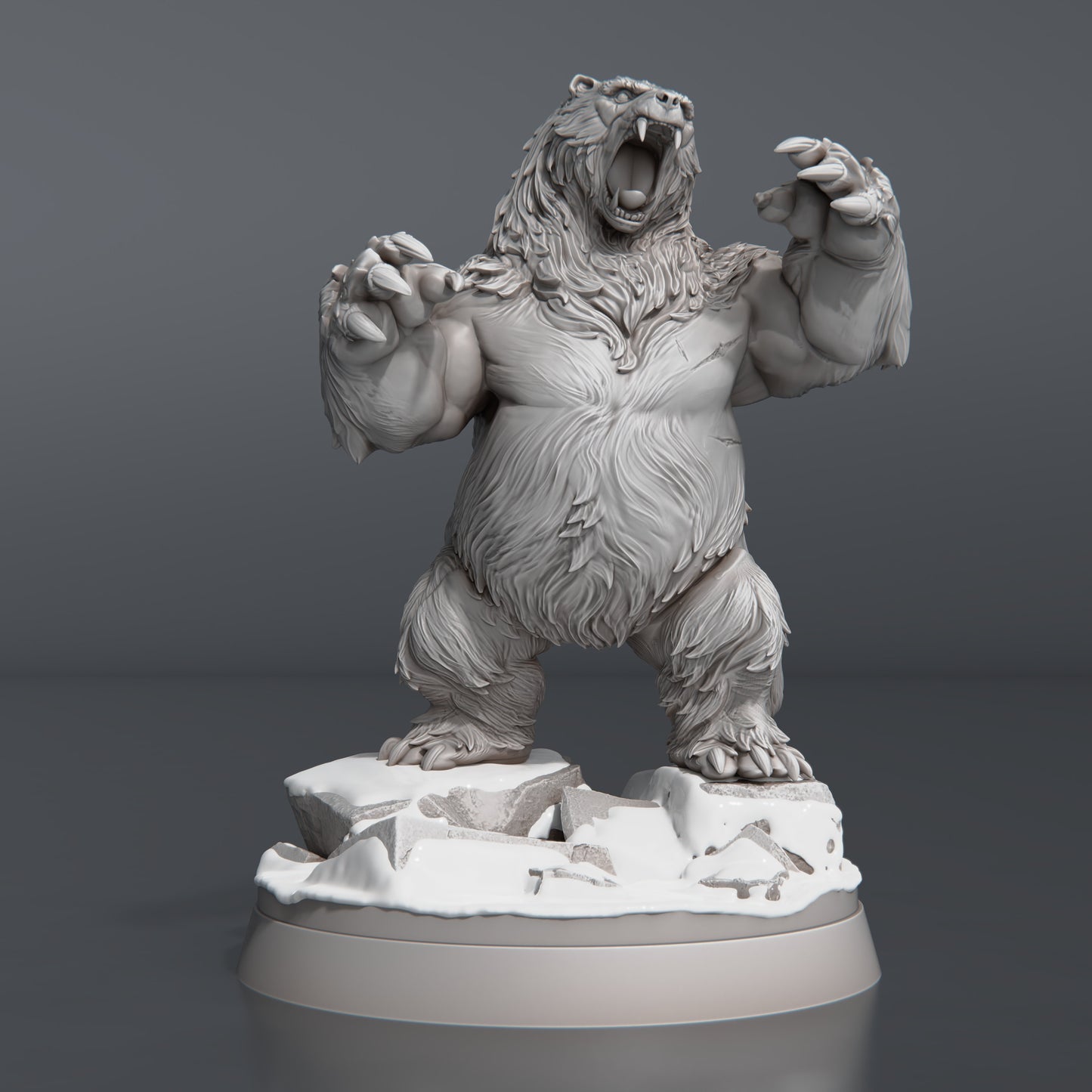 Bear Set - Tabletop miniature - Fantasy - 32mm - D&D Resin Miniature DnD
