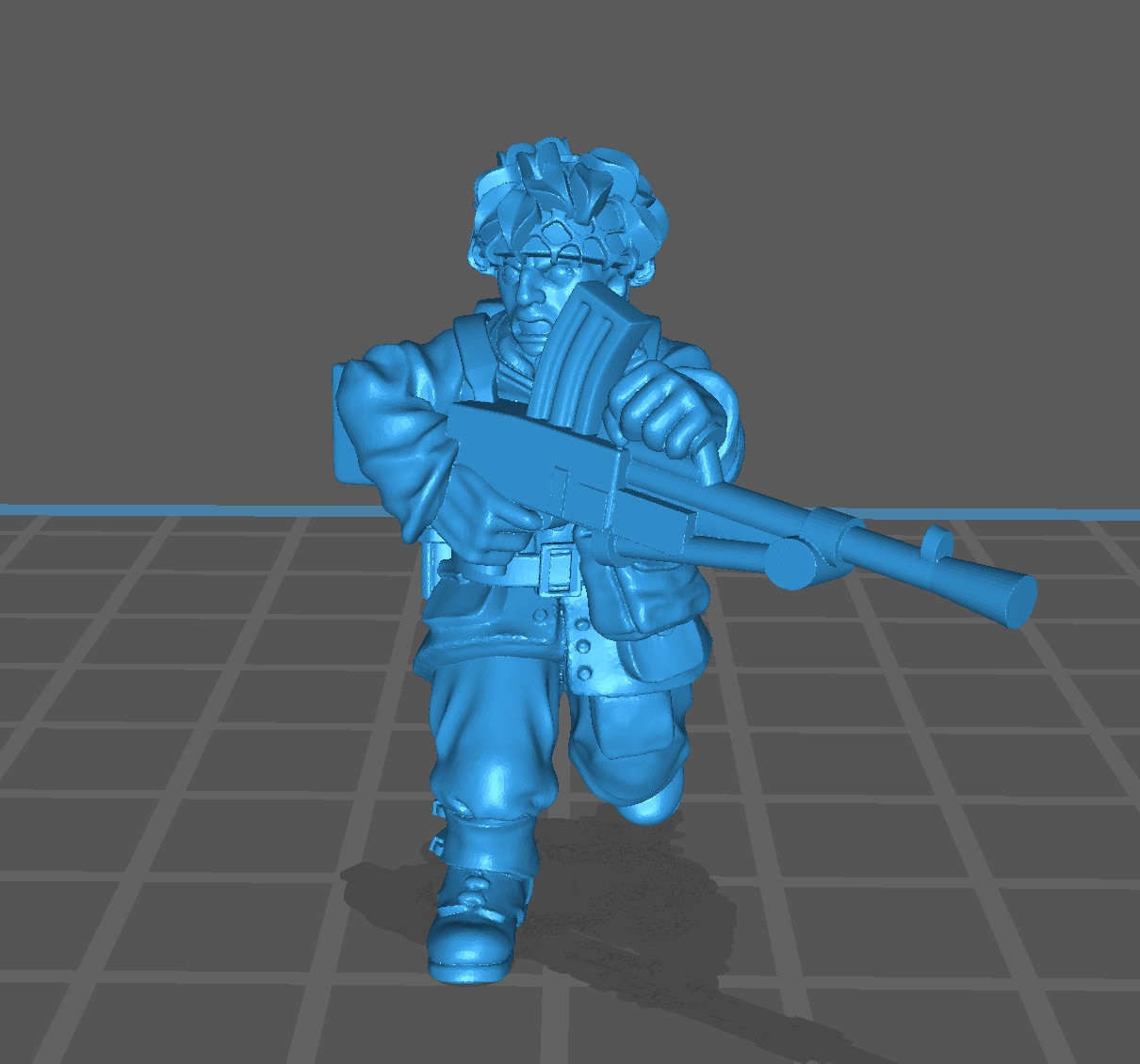 GB Airborne MG - Resin Miniature - Tabletop miniature - WW2 Miniature - 28mm