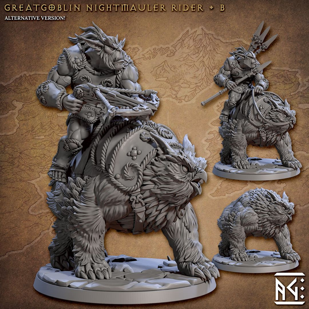 NightMauler - Tabletop miniature - Fantasy - 32mm - D&D Resin Miniature - Artisan Guild