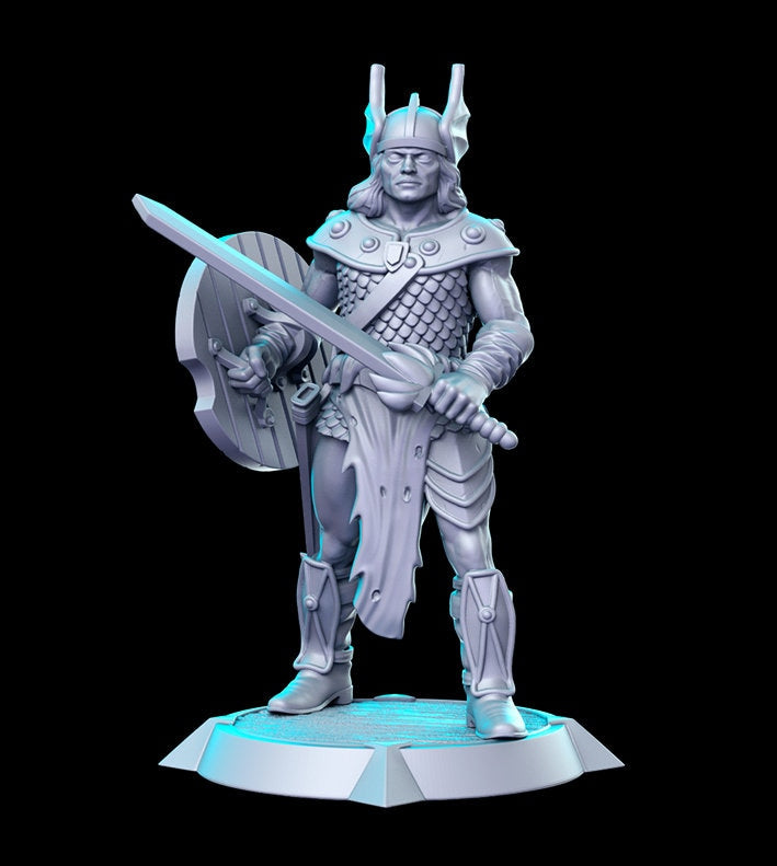 Caramon - 3D Printed Miniature - Fantasy Miniature -Tabletop Miniature - resin miniature - D&D - RN Estudio