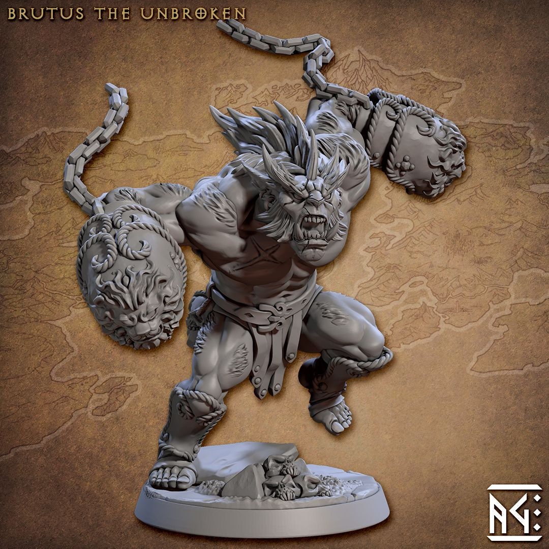 Brutus - Tabletop miniature - Fantasy - 32mm - D&D Resin Miniature - Artisan Guild DnD