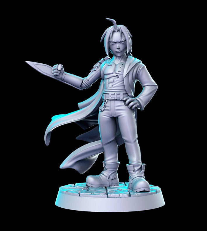 Edward - 3D Printed Miniature - Fantasy Miniature -Tabletop Miniature - resin miniature - D&D - RN Estudio