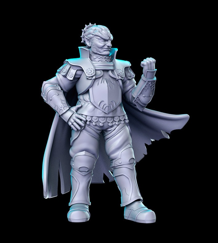 Ganondorf - 3D Printed Miniature - Fantasy Miniature -Tabletop Miniature - resin miniature - D&D - RN Estudio