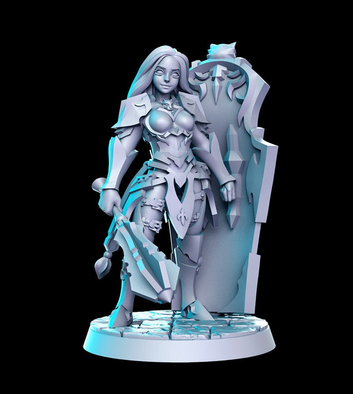 Kisara - 3D Printed Miniature - Fantasy Miniature -Tabletop Miniature - resin miniature - D&D - RN Estudio