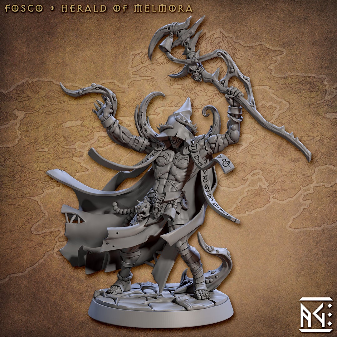 Fosco - 3D Printed Miniature - Fantasy Miniature -Tabletop Miniature - Tabletop Miniature - D&D - Artisan Guild