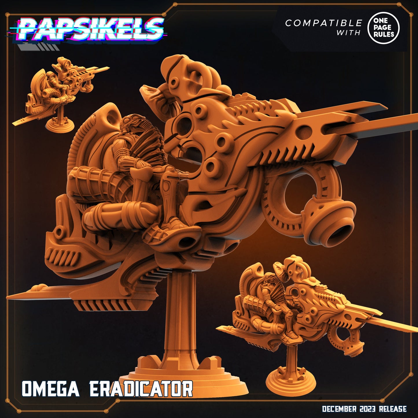 Omega Eradicator - Resin Miniature - Tabletop miniature - Fantasy Miniature - 32mm - D&D - Sci-fi Miniature - Papsikel