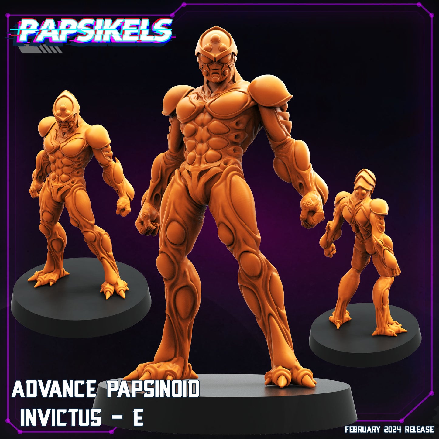 Advanced Papsinoid Invictus - Resin Miniature - Tabletop miniature - Fantasy Miniature - 32mm - D&D - Sci-fi Miniature - Papsikel