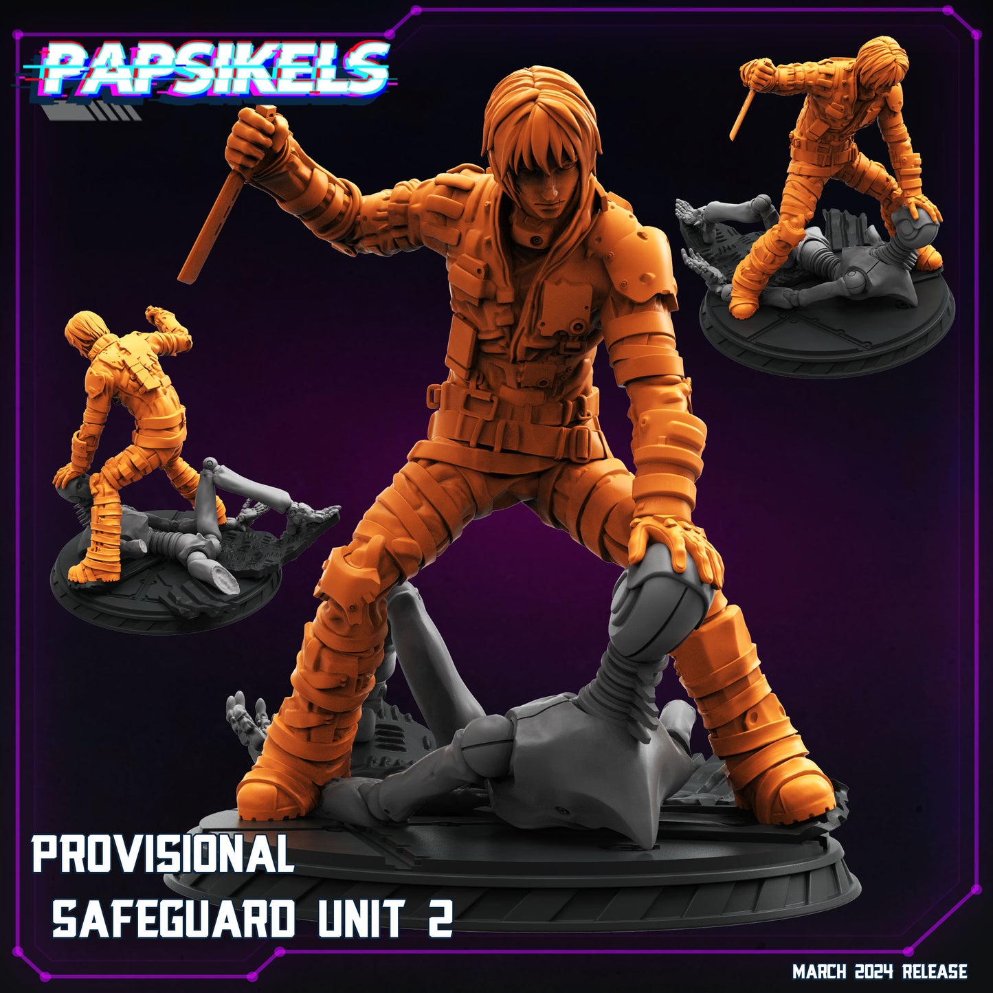 Provisional Safeguard Unit - Resin Miniature - Tabletop miniature - Fantasy Miniature - 32mm - D&D - Sci-fi Miniature- Papsikel
