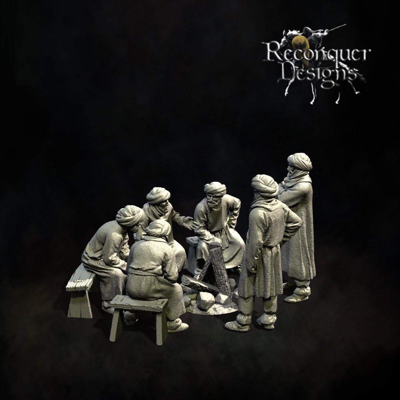 Berber at Camp - Resin Miniature - Tabletop miniature - Medieval Miniature