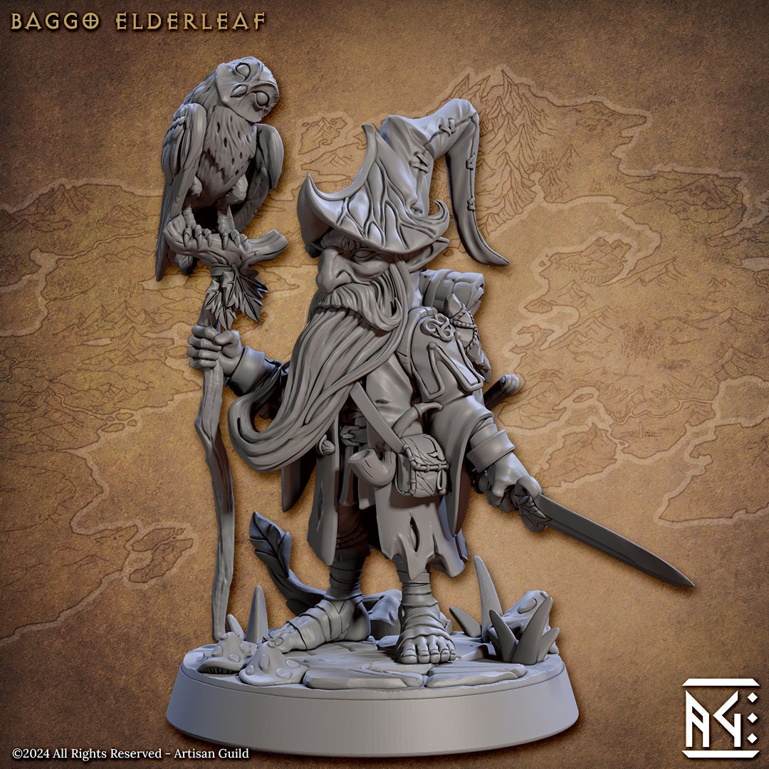 Baggo - 3D Printed Miniature - Fantasy Miniature -Tabletop Miniature - Tabletop Miniature - D&D - Artisan Guild