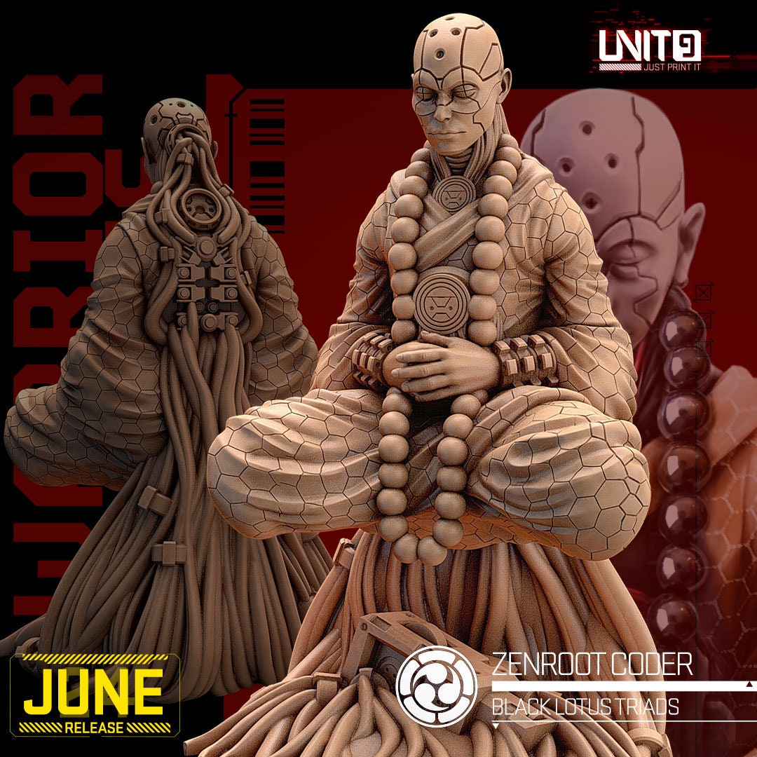 Zenroot Coder - Tabletop miniature - Fantasy - 32mm - D&D Resin Miniature