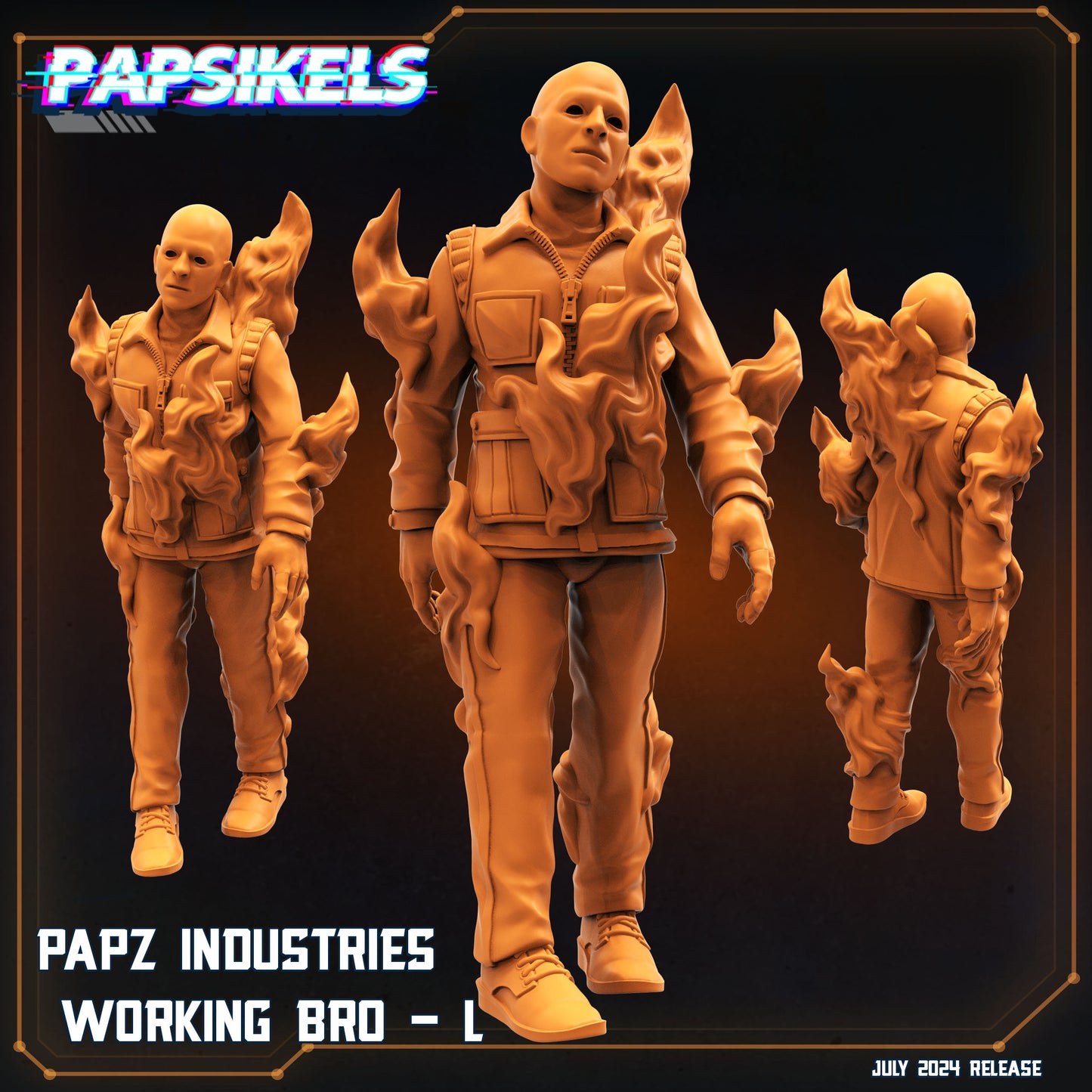 Papz Industries Working Bro - Resin Miniature - Tabletop miniature - Fantasy Miniature - 32mm - D&D - Sci-fi Miniature- Papsikel
