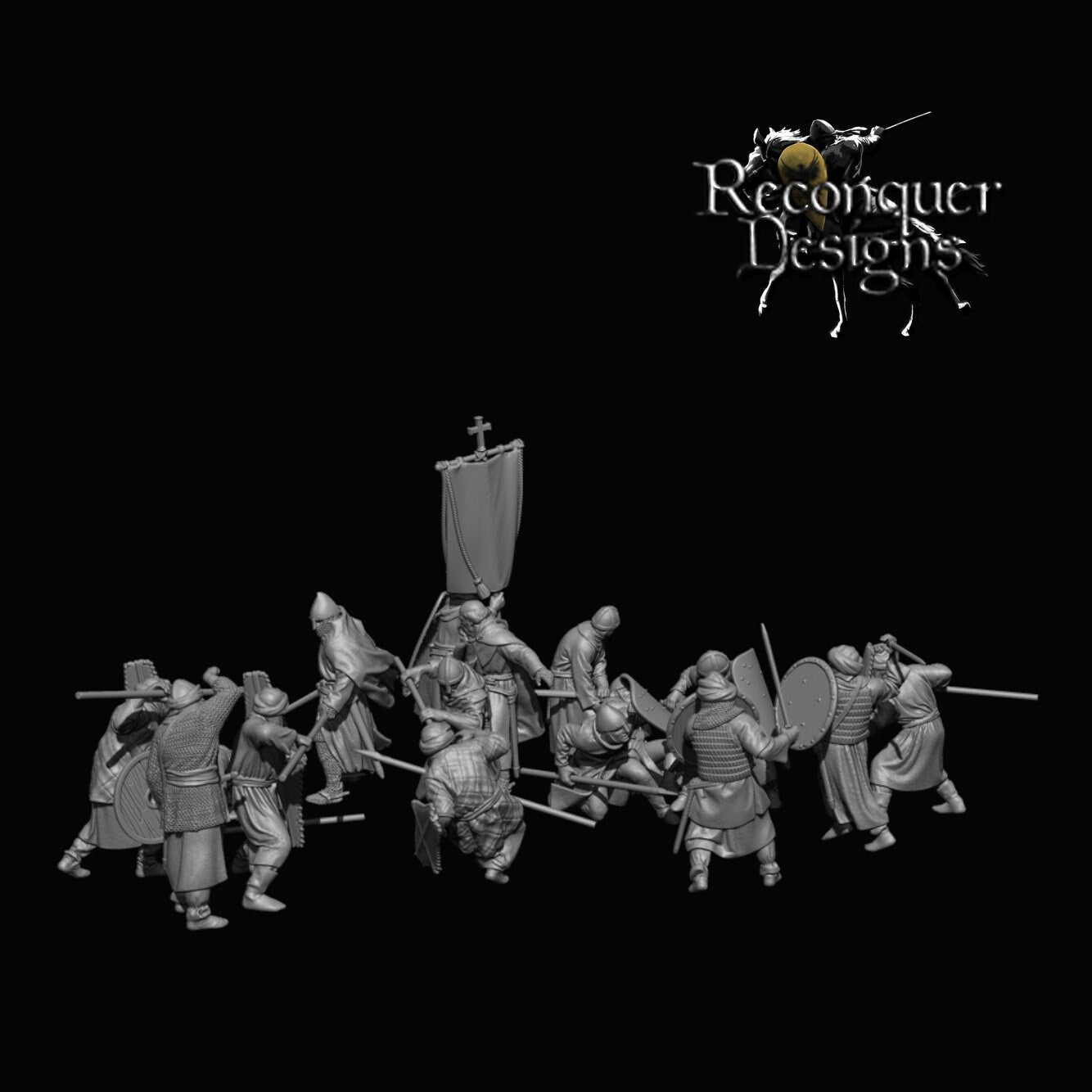 Battle of Alarcos - 16 Miniatures -Resin Miniature - Tabletop miniature - Medieval Miniature