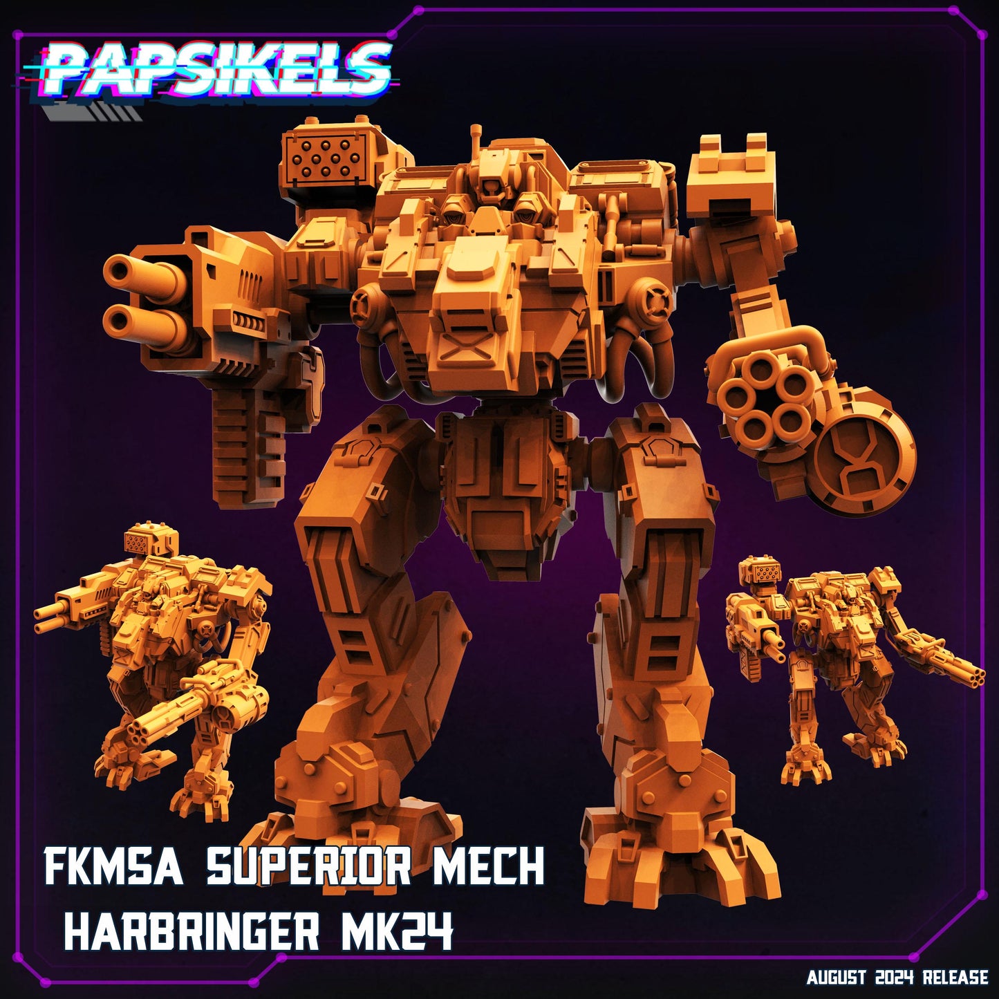 FKMSA Superior Mech - Resin Miniature - Tabletop miniature - Fantasy Miniature - 32mm - D&D - Sci-fi Miniature- Papsikel