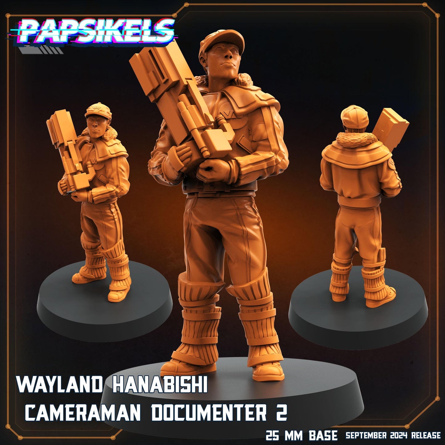 Wayland Hanabishi - Resin Miniature - Tabletop miniature - Fantasy Miniature - 32mm - D&D - Sci-fi Miniature - Papsikel