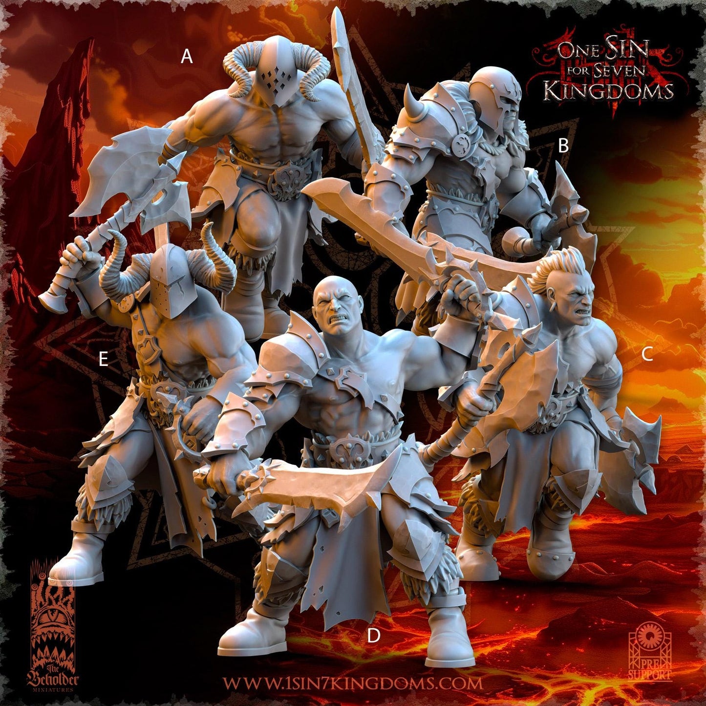 Realms of Mayhem Barbarian Despoilers - 3D Printed Miniature - Fantasy Miniature -Tabletop Miniature - Tabletop Miniature - D&D - DnD