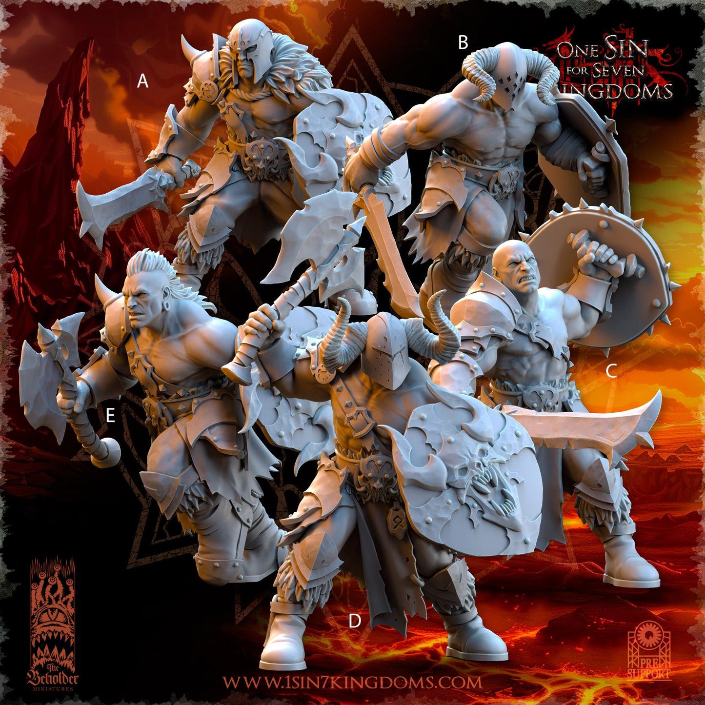 Realms of Mayhem Barbarian Despoilers 2 - 3D Printed Miniature - Fantasy Miniature -Tabletop Miniature - Tabletop Miniature - D&D -