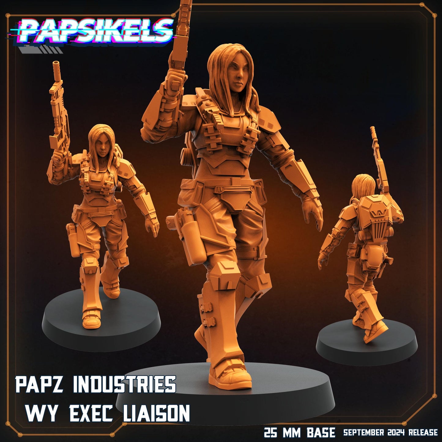 Exec Liaison - 3D Printed Miniature - Sci-fi Miniature - Tabletop Miniature - D&D - Papsikel