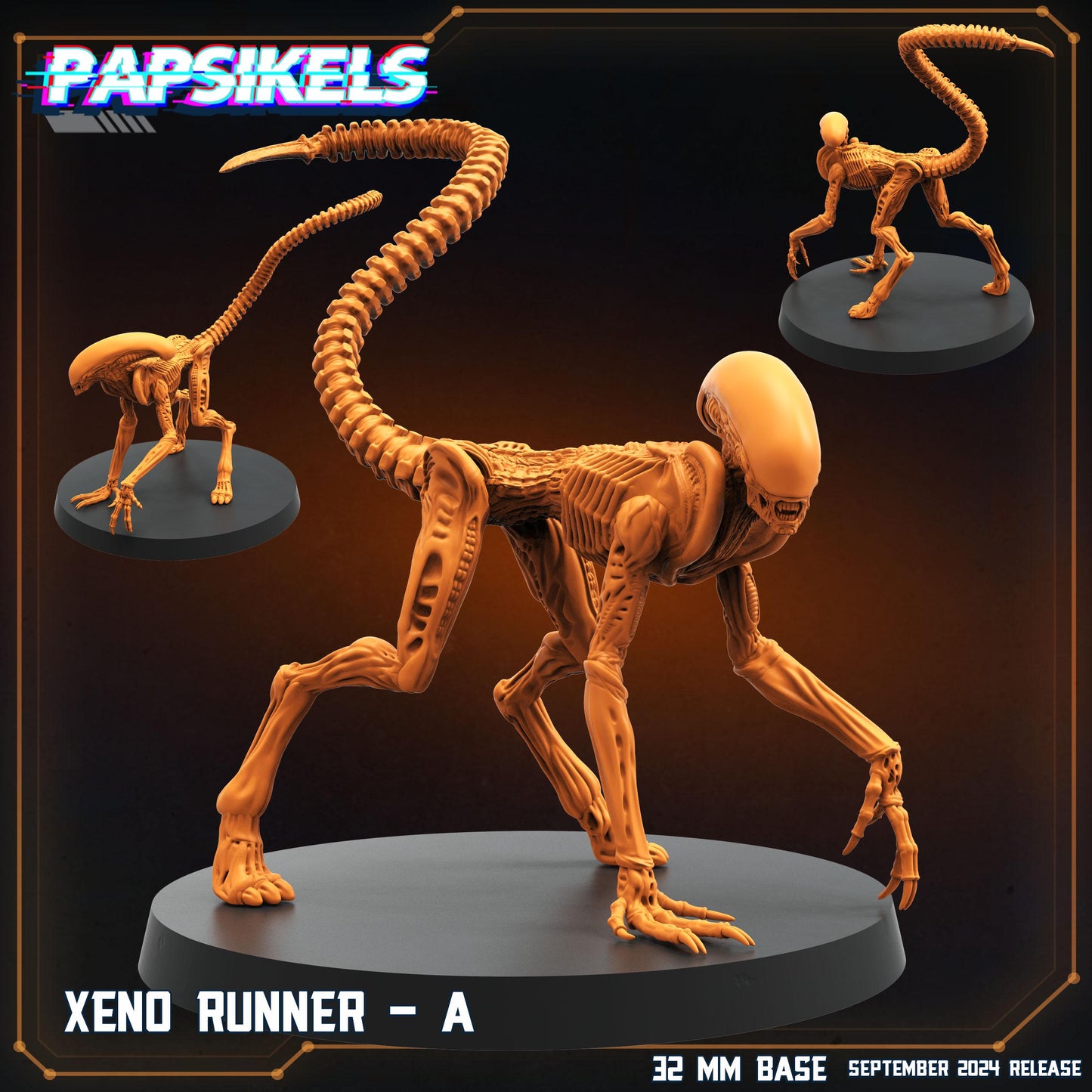 Xenos - Resin Miniature - Tabletop miniature - Fantasy Miniature - 32mm - D&D - Sci-fi Miniature - Papsikel