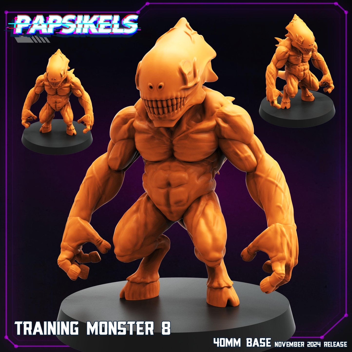 Training Monsters - Resin Miniature - Tabletop miniature - Fantasy Miniature - 32mm - D&D - Sci-fi Miniature - Papsikel