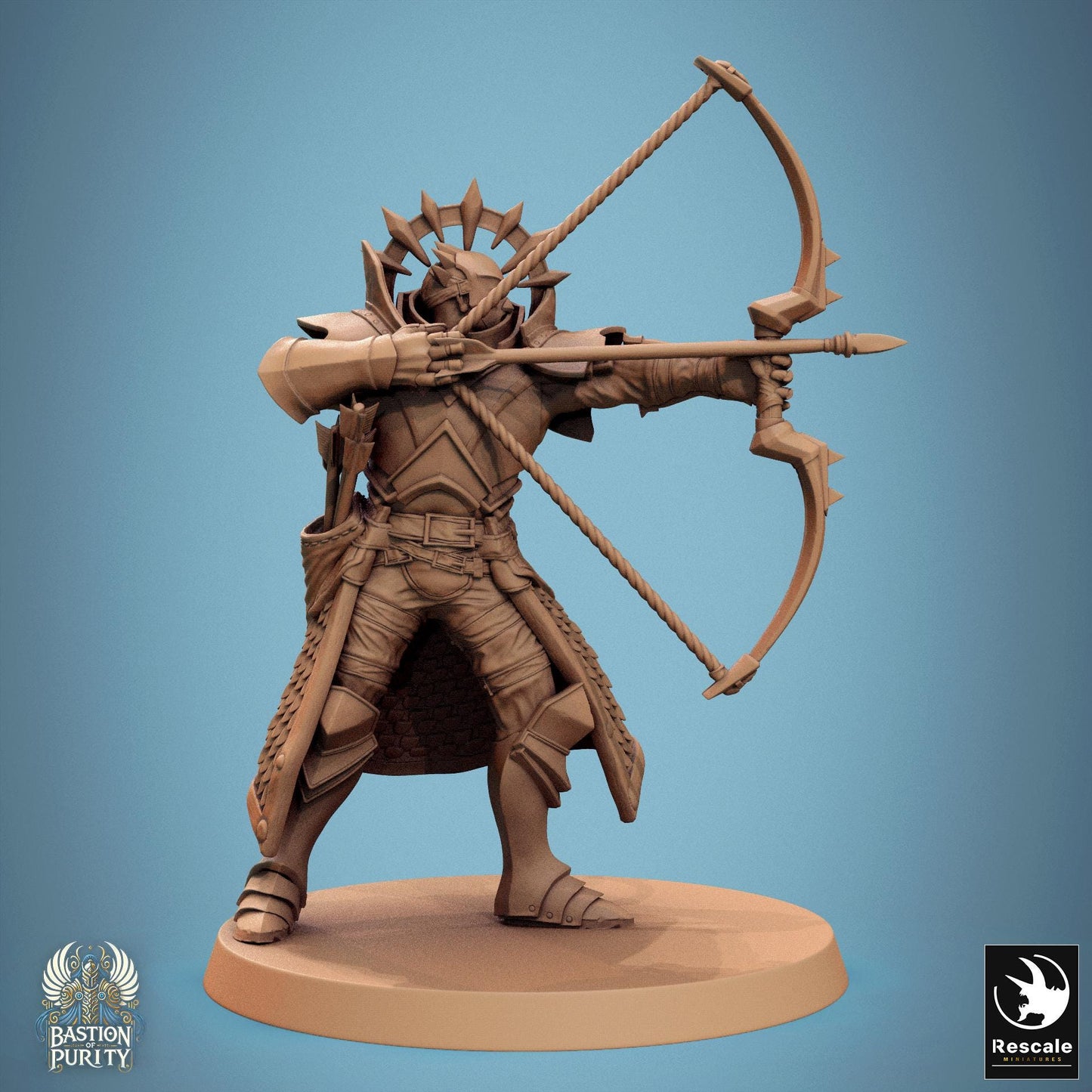 Aeterna Infantry - Archers - Resin Miniature - Tabletop miniature - Fantasy Miniature - 32mm - D&D - Sci-fi Miniature - Papsikel DnD