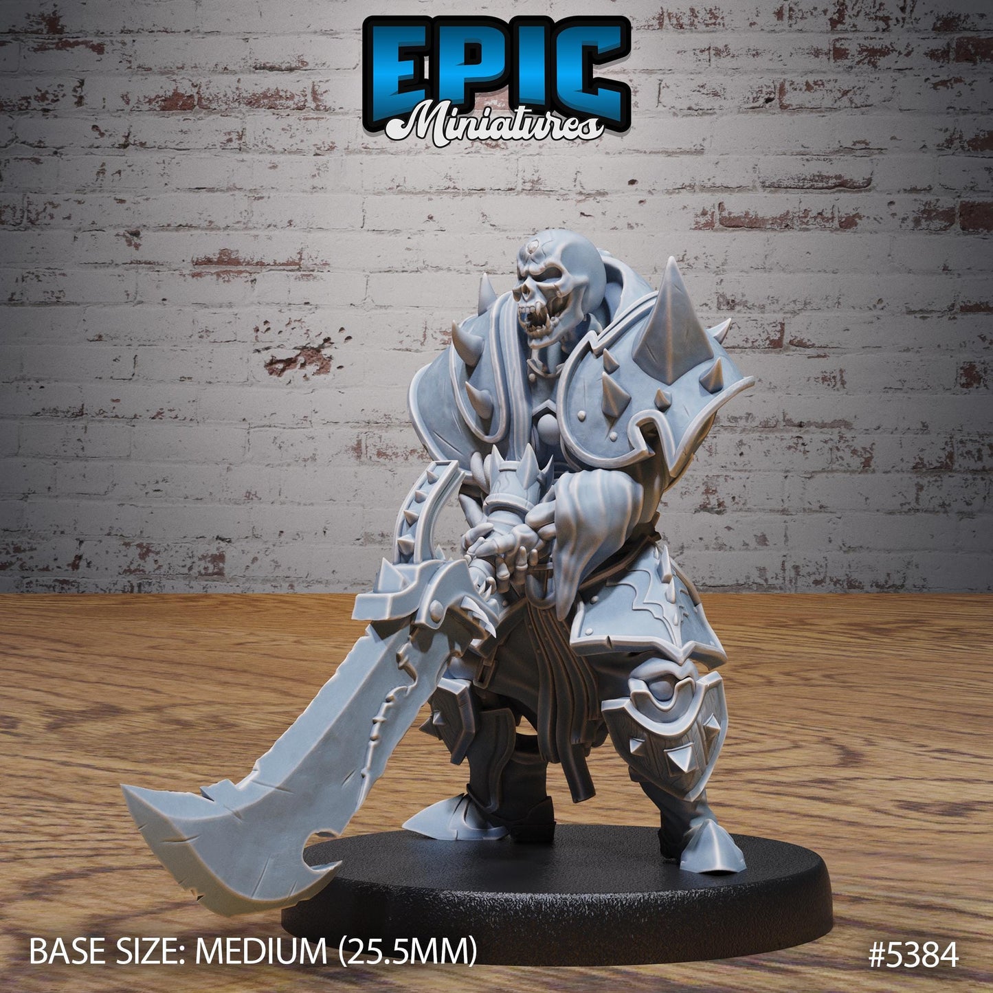 DnD Skeleton Heavy Gladiator - Resin Miniature - Tabletop miniature - Fantasy Miniature - 32mm - D&D - Sci-fi Miniature