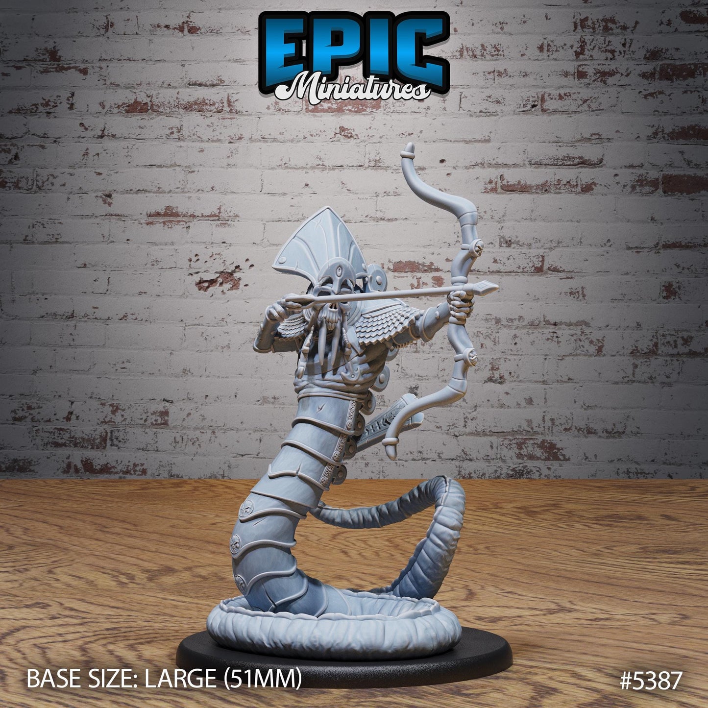 Death Serpent - Resin Miniature - Tabletop miniature - Fantasy Miniature - 32mm - D&D - Sci-fi Miniature