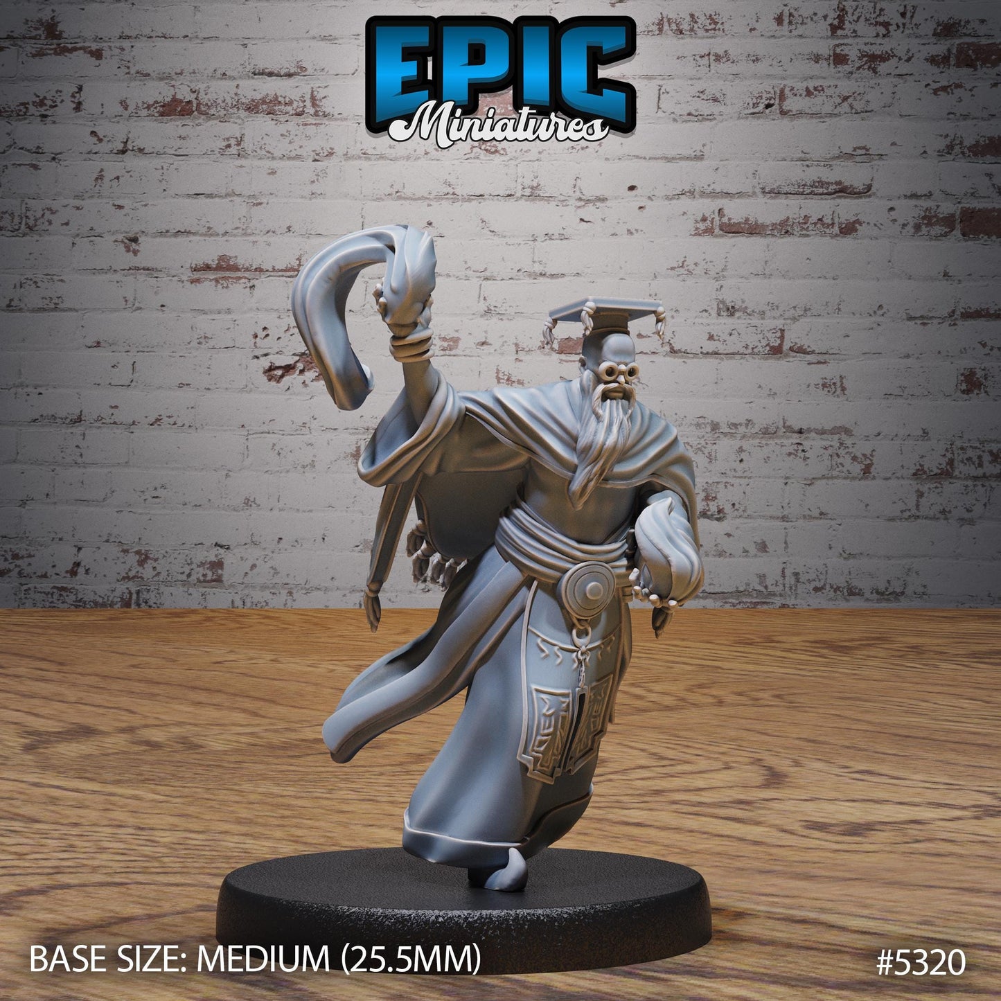 Schoolar wizard - Resin Miniature - Tabletop miniature - Fantasy Miniature - 32mm - D&D - Sci-fi Miniature